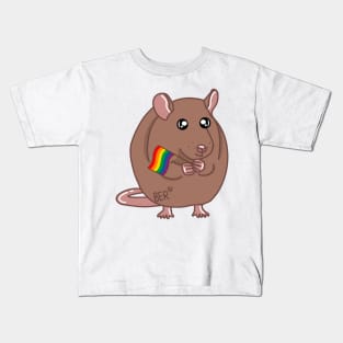 Robin The LGBTQ+ Rainbow Pride Rat Kids T-Shirt